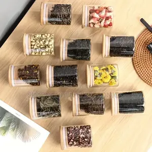 12pcs Glass Spice Jar Set