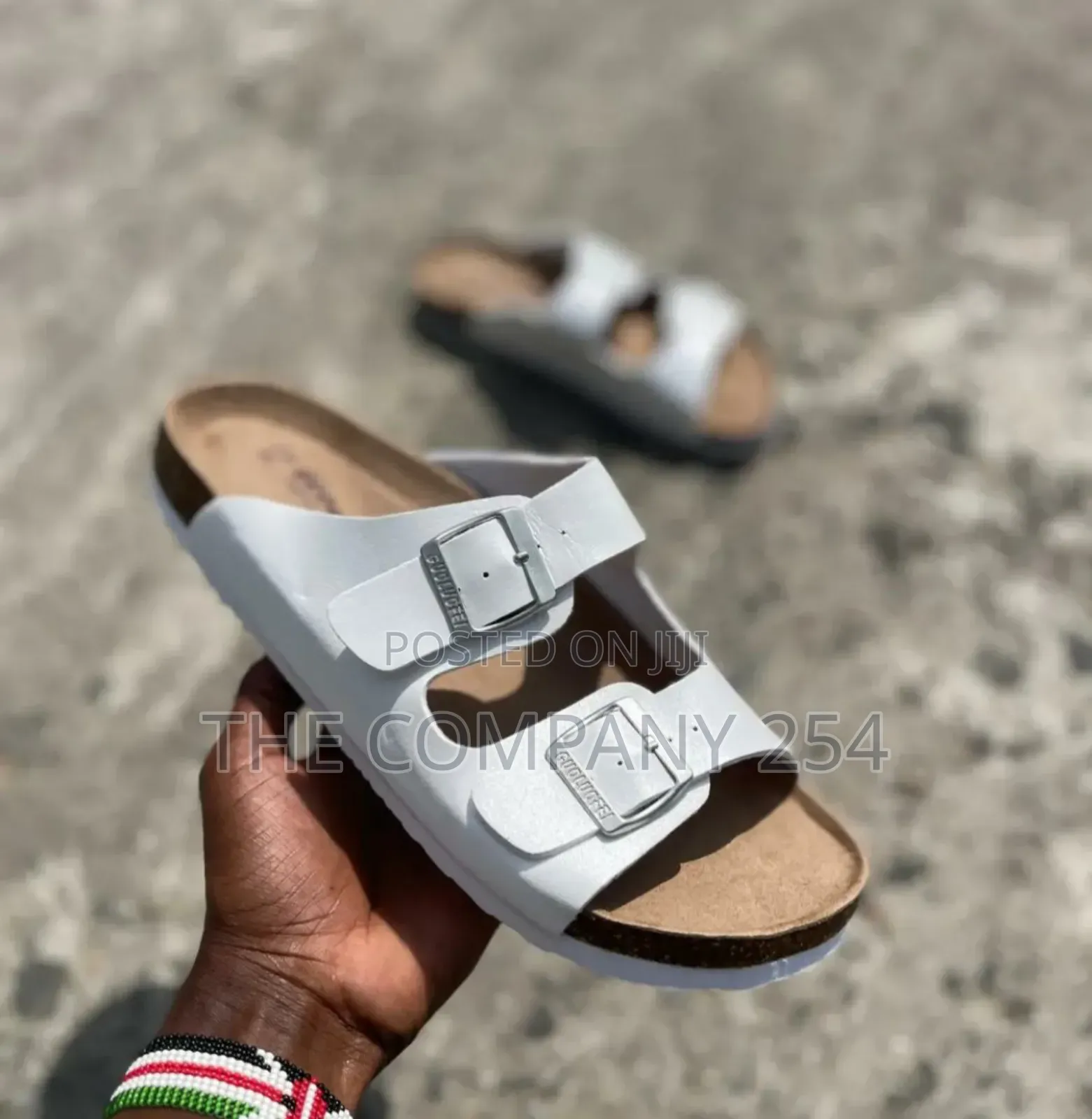 Quality Leather Open Slide Shoes 38-45