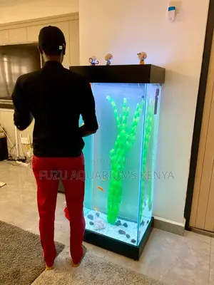 All-in-One Aquarium Tower With 10 Fish Accessories