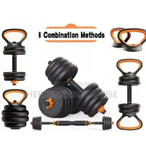 Dumbbell 6 in 1 Dumbbell Kettlebell Barbell Adjustable