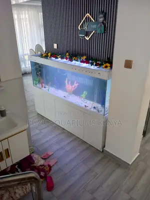 2-in-1 Aquarium Cabinet for Elegant Living Spaces