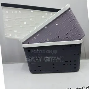 Large Plastic Storage Basket at 