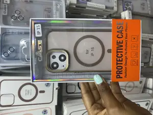 Hython iPhone 15 Translucent Mate Brown Magsafe Case