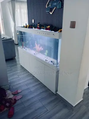 Complete Aquarium Ensemble With Storage Cabinet