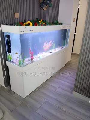 All-in-One Fish Tank With Elegant Cabinet Base