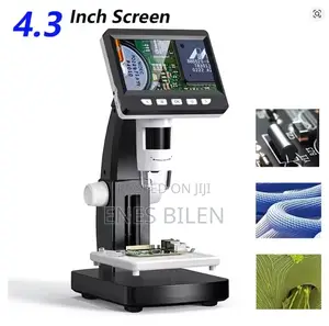 1000x 4.3"Lcd Digital Microscope 1080p Coin Microscopio 8led