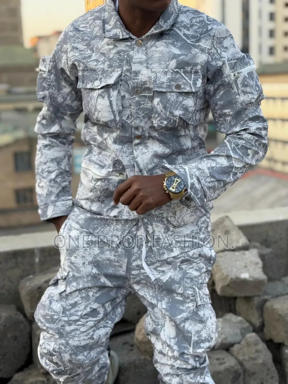 Vintage Digital Camo Outfit