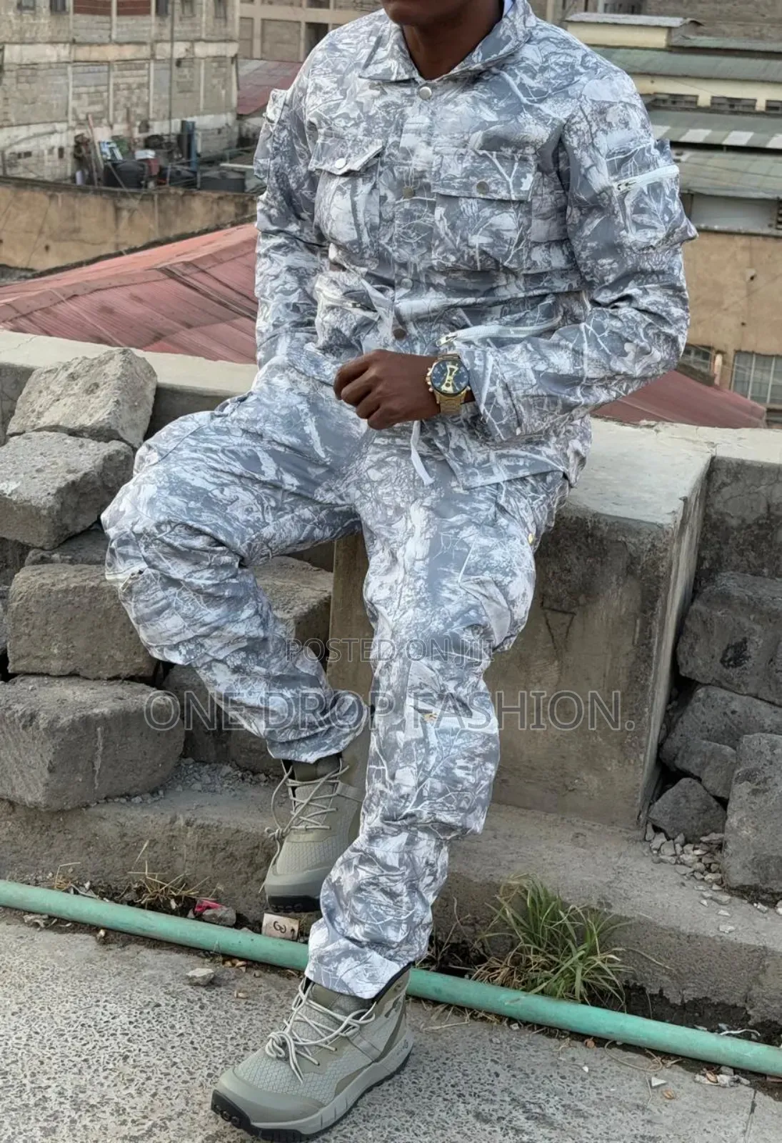 Vintage Digital Camo Outfit