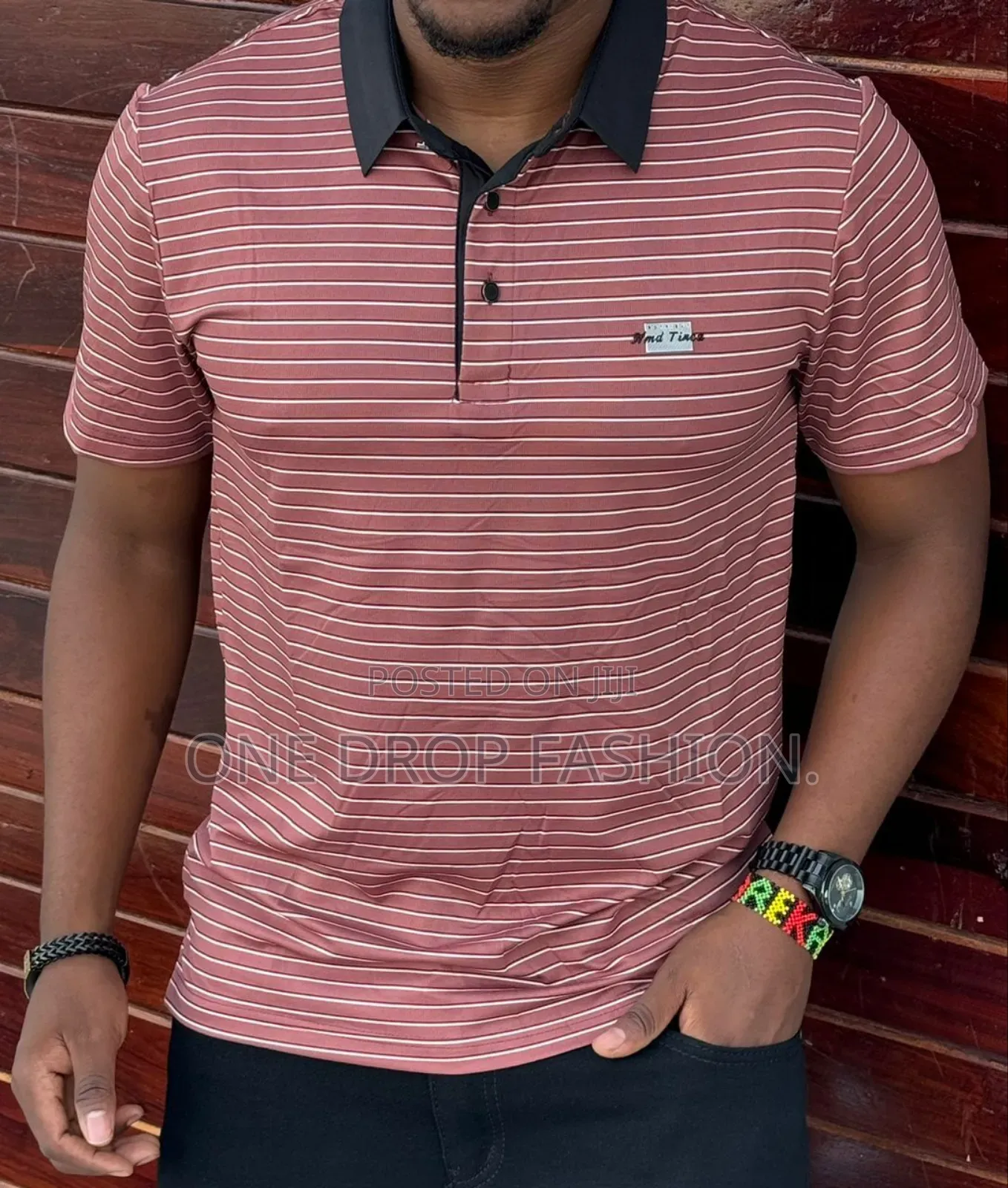 Men Greenwich Stripped Polo Shirts