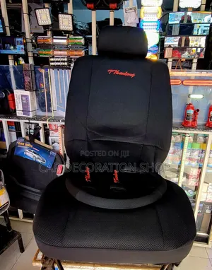 All Black Plain Polyester Seat Cushions