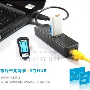 Cuh-3003 3 Port Usb 3.0 Ethernet Network Hub
