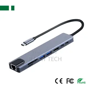 CHM-Tc801 Usb 3.1 Type-C to Hdmi+Rj45+ Usb3.0 2.0+Usb-C+Sd