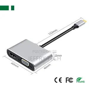 CHM-Tc401 at 30hz Usb 3.1 Type-C to Hdmi+ Vga+ Usb 3.0+ Pd A