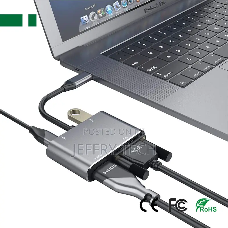 CHM-Tc401 at 30hz Usb 3.1 Type-C to Hdmi+ Vga+ Usb 3.0+ Pd A