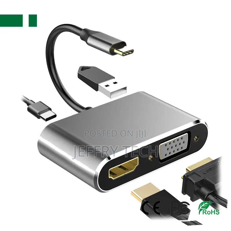 CHM-Tc401 at 30hz Usb 3.1 Type-C to Hdmi+ Vga+ Usb 3.0+ Pd A