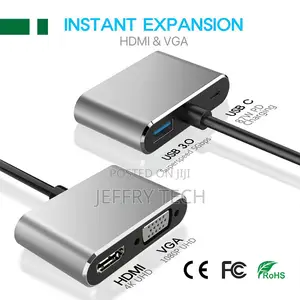 CHM-Tc401 at 30hz Usb 3.1 Type-C to Hdmi+ Vga+ Usb 3.0+ Pd A