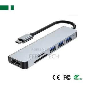 CHM-Tc601 Usb -C to Hdmi+ Usb3.0+ 2*Usb2.0+Sd+Tf Adapter