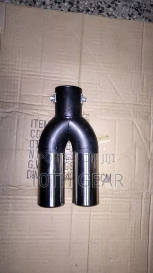Exhaust Tip Black Two Outlets
