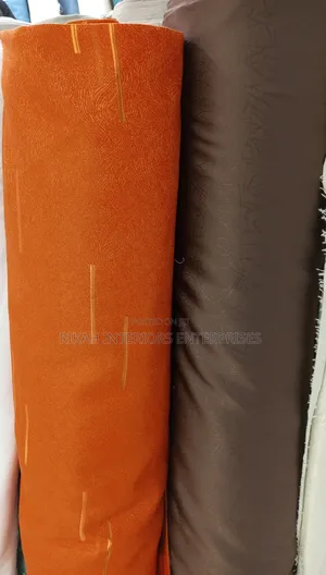 Orange and Brown Curtains