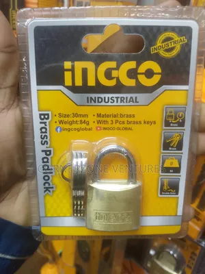 Ingco 30mm Brass Padlock