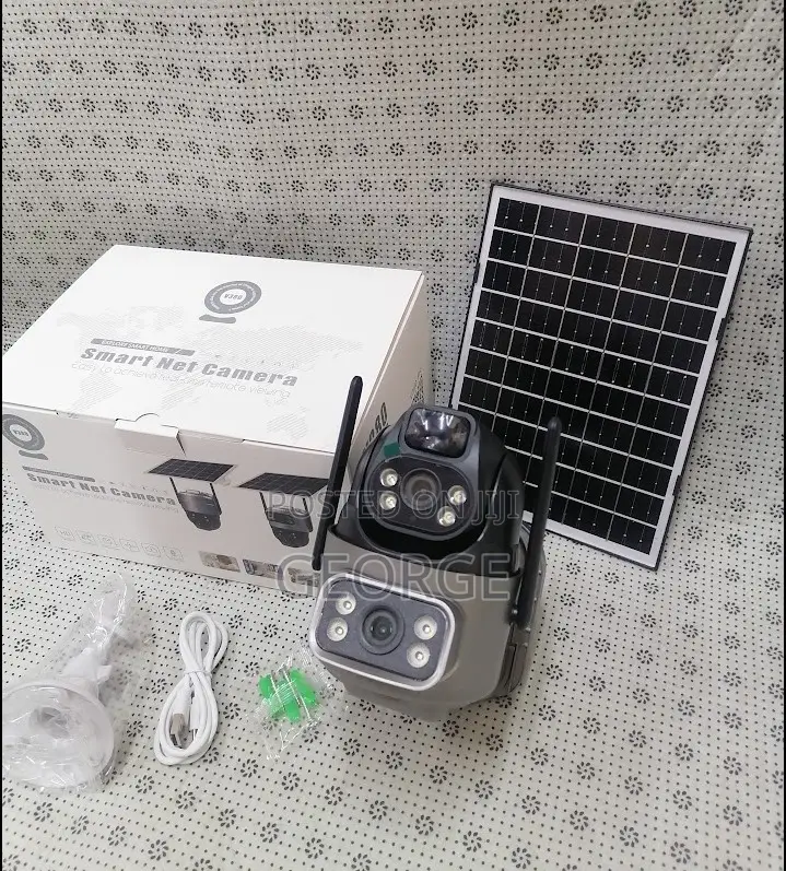 Low Cost V380-Dual Lens 4g Solar Security Camera