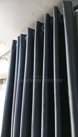 Dark Grey Blackout Curtains