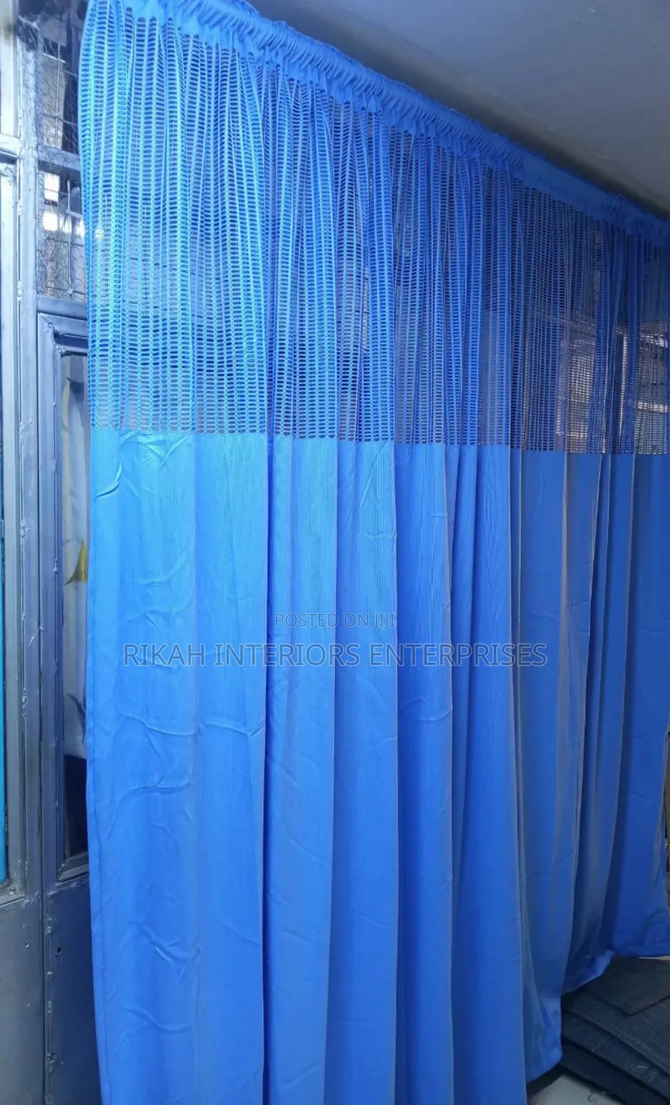 Blue Hospital Curtain