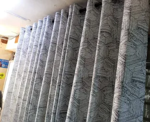 White and Black Heavy Curtain