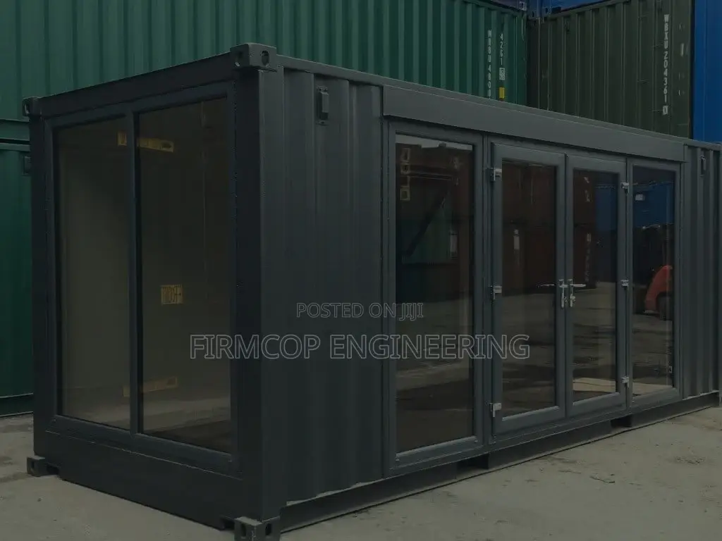 Full Sides Mirror Glazed Container Office