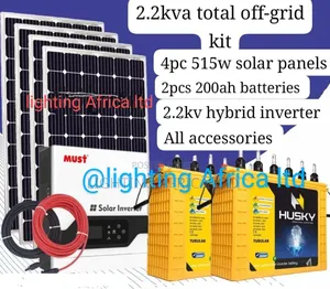 2200w Hybrid Total Off-Grid Solar System +Free Installation