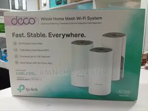 Tl-Deco E4 ∆° Tp Link Whole Home Mesh Wi-Fi System (3 Pack)