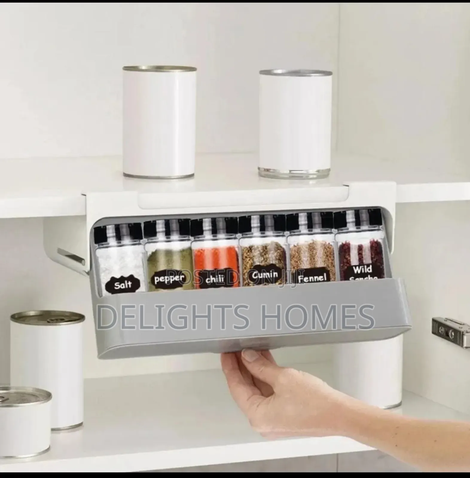 Under Shelf Spice Holder Rack_esj