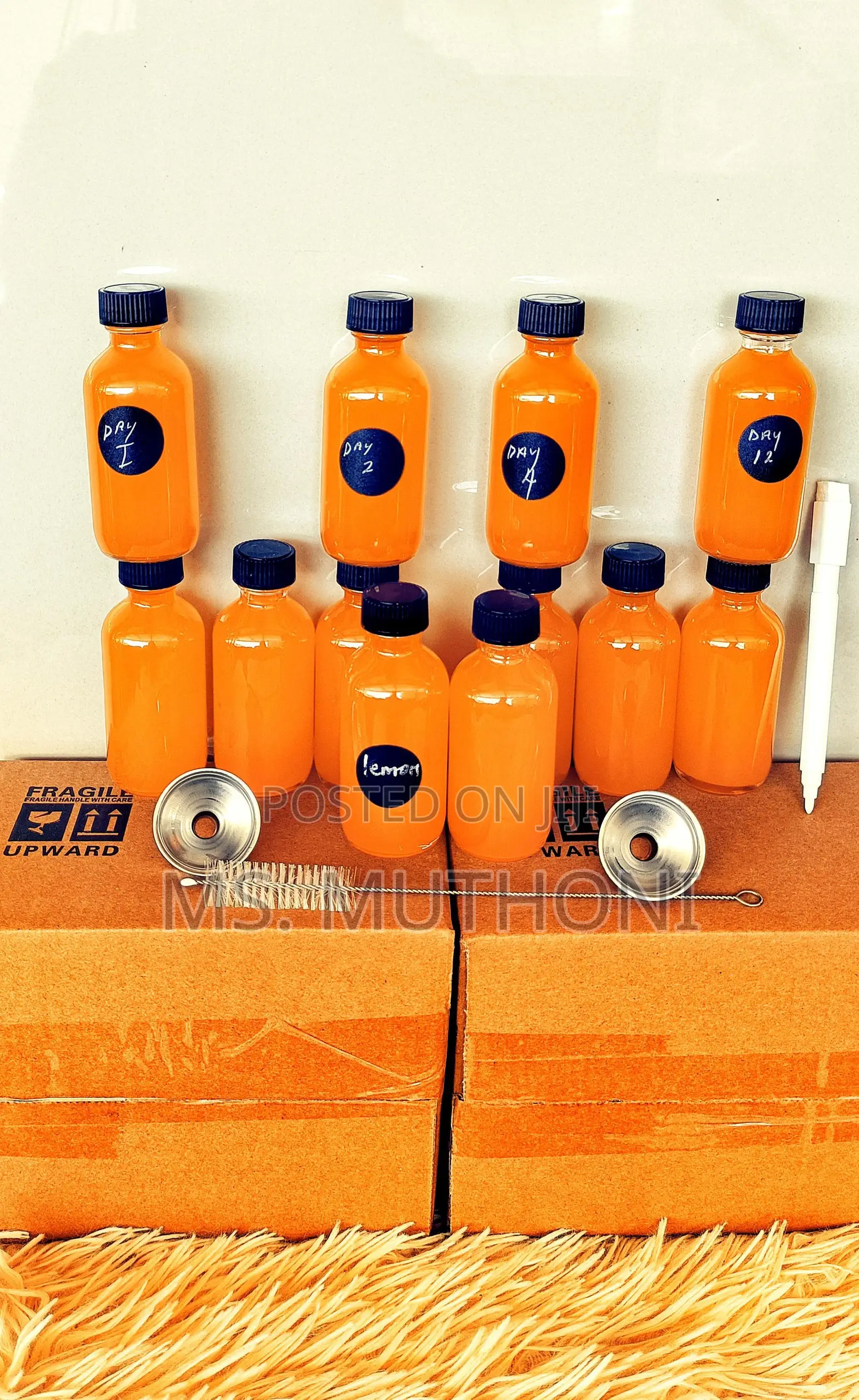 Wellness Shots Glass Bottles Set