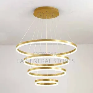 4 Rings Led Ring Chandelier