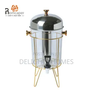 8l Golden Metal Frame Juice Dispenser