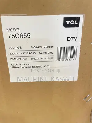 TCL 75” C655 Qled Pro (Plus)Google 75c655 (2025