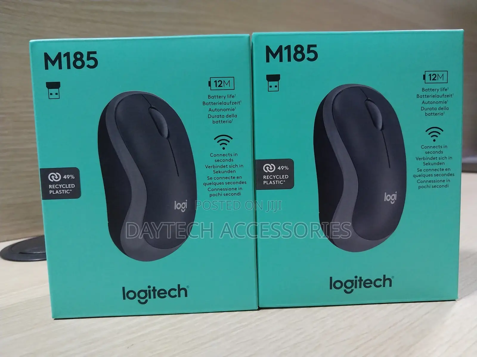 Logitech Wireless Mouse M185 (910002240) Mouse - Black