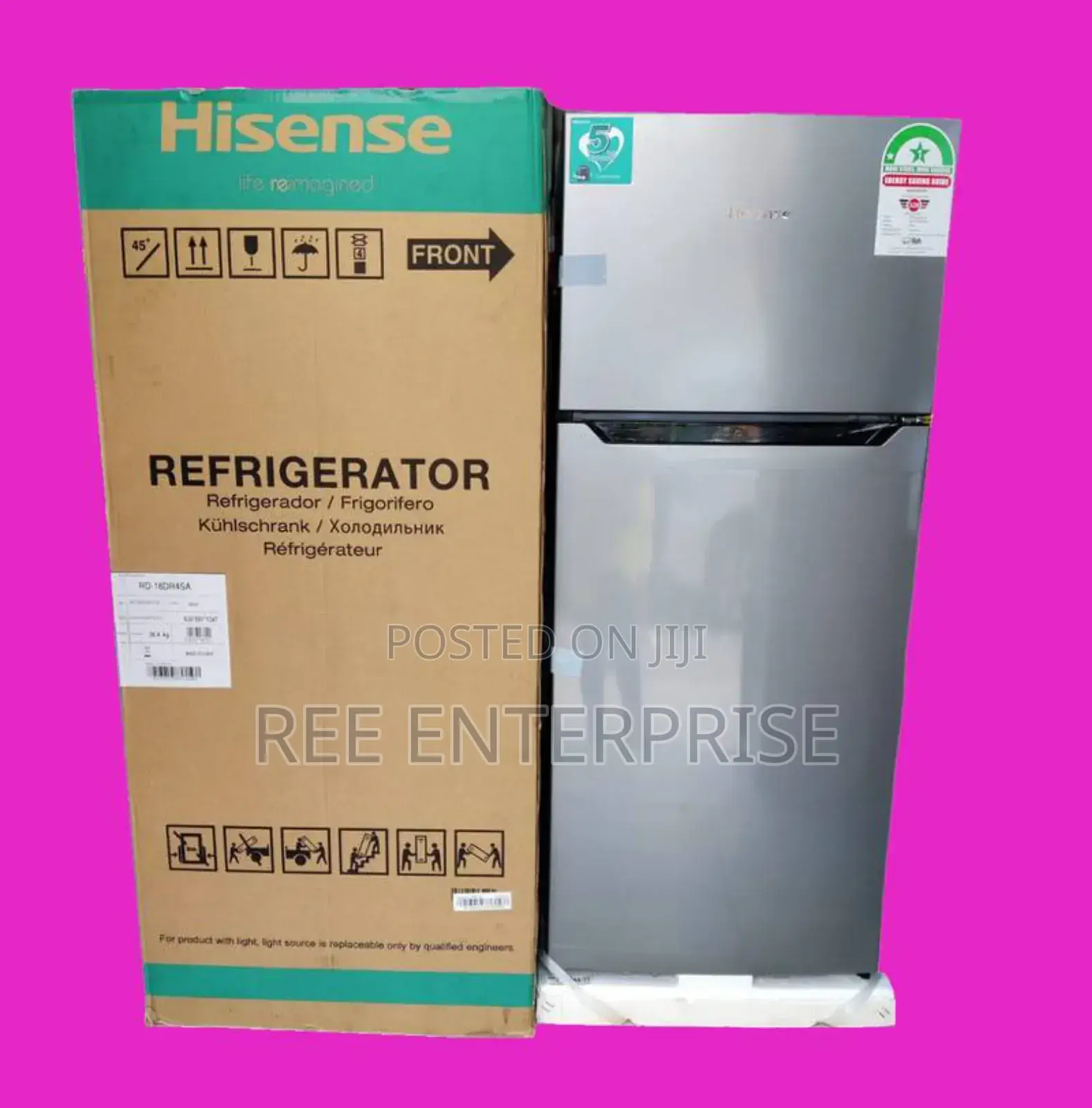 New Hisense Refrigerator 120 Litres Double Door