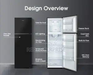 Brand New New Hisense Refrigerator 320 Litres Double Door