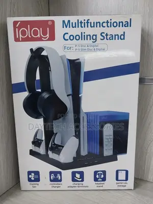 Iplay for Ps5 Host Cooling Station With Handle Charging Base