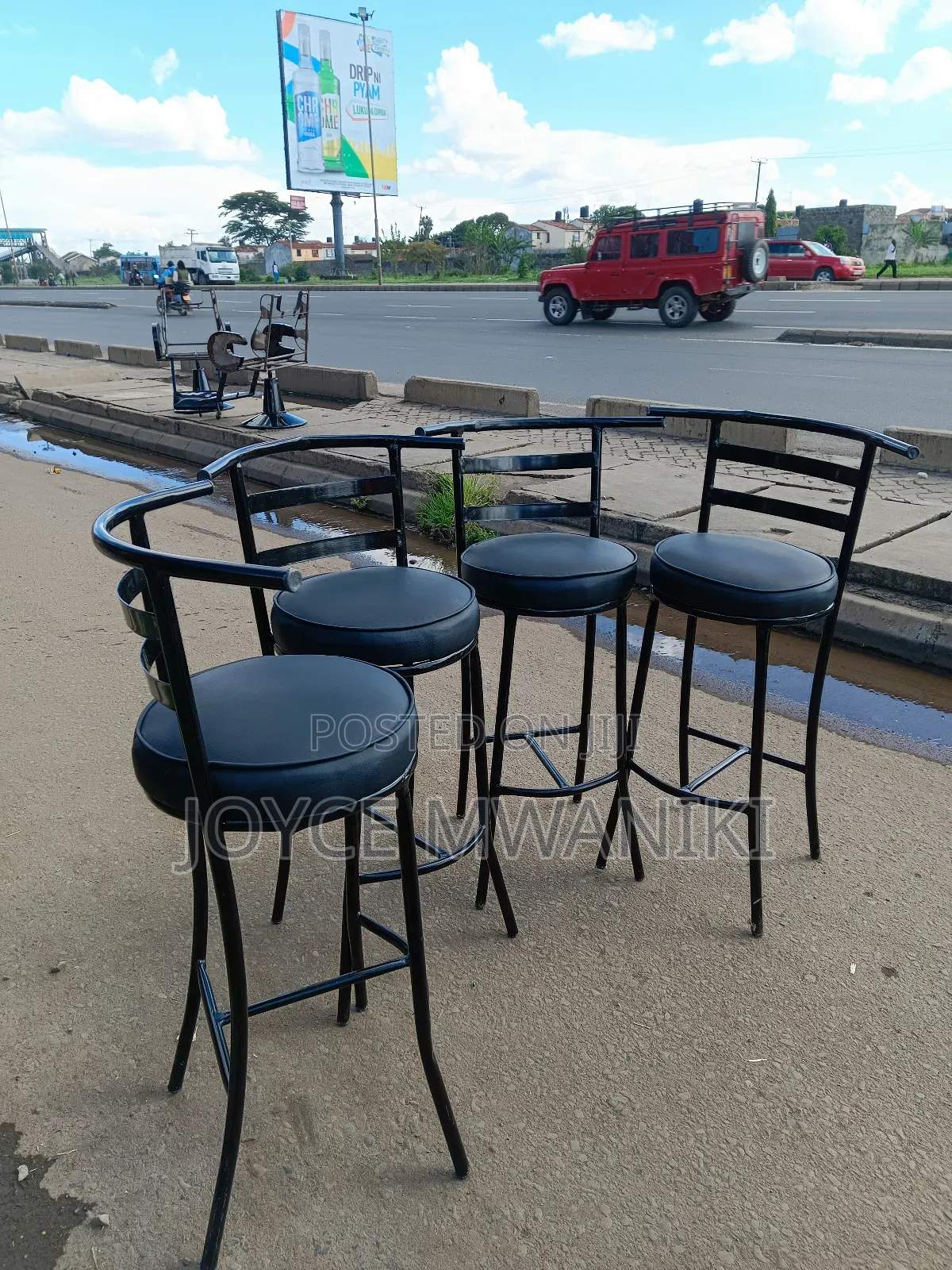 High Bar Stools, Black