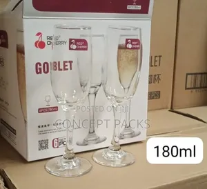 6pcs Redberry 180ml Wine Glasses