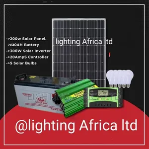 200w Full Solar Kit +300w Inverter+20a Controller