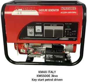 Kmax 5500 Italian Petrol Engine 3.5kva Keystart Generator