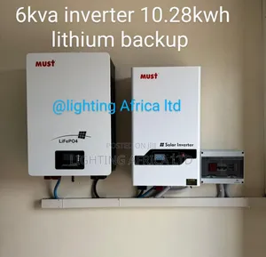 6kva Hybrid Inverter + 10.28kwh Lithium Backup System