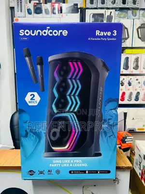 Soundcore Rave 3 160watts With a Pair of Wireless Mic 