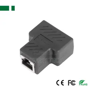 CRJ-B1 1 to 2 Rj45 Ethernet Network Splitter Connector