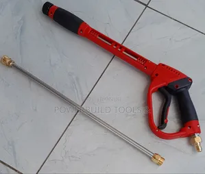 Pressure Washer Gun With An Extension Wand