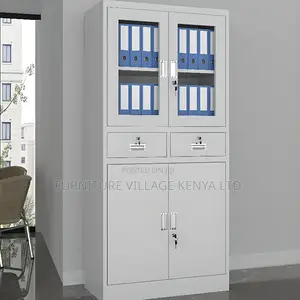 Cabinets: Office Heavy-Duty 2-Door Metal Utility Cabinet