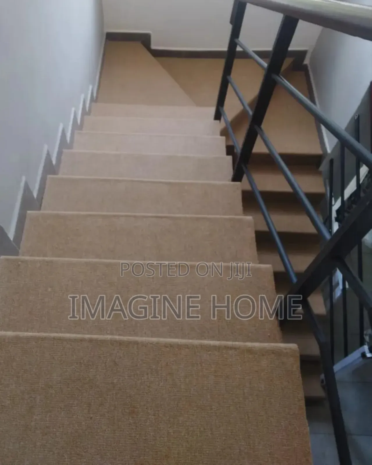 Stairs Beige Wall to Wall Carpet